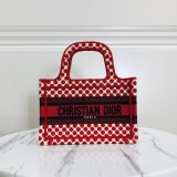 Dior mini book tote in embroidered canvas BF041509