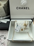 Channnel 6 colors Original Leather Long Chain Shoulder Handbag  DJ041604