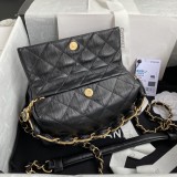 Channnel 4 colors Original Leather Long Chain Shoulder Handbag  DJ041606