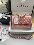 Channnel 2 colors Original Leather Long Chain Shoulder Handbag  DJ041605