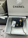 Channnel 6 colors Original Leather Long Chain Shoulder Handbag  DJ041604