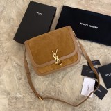 Saint Laurent Original Monogram All Over Small Satchel In Suede bag 635025 MTX2143021