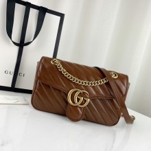 Gucci GG Marmont matelassé leather super mini bag EY2160805