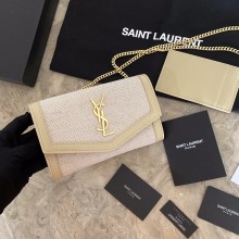 Saint Laurent Original Monogram All Over Small Satchel In Suede bag MTX2170108