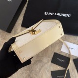 Saint Laurent Original Monogram All Over Small Satchel In Suede bag MTX2170107