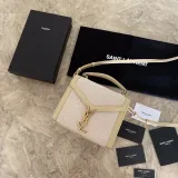 Saint Laurent Original Monogram All Over Small Satchel In Suede bag MTX2170107