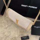 Saint Laurent Original Monogram All Over Small Satchel In Suede bag MTX2170108