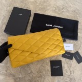 Saint Laurent Original Clutch In Quilted Grain Leather 655004 MTX2180306