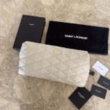 Saint Laurent Original Clutch In Quilted Grain Leather 655004 MTX2180306