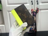 Louis vuitton original Damier Graphite and Epi Brazza wallet MX2180804