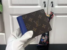 Louis vuitton original Damier Graphite and Epi Brazza wallet MX2180802
