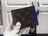 Louis vuitton original Damier Graphite and Epi Brazza wallet MX2180802
