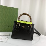 Guccii 6 colors frame print leather top handle bag EY2190308