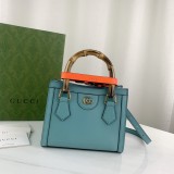 Guccii 6 colors frame print leather top handle bag EY2190308