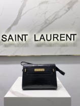 Saint Laurent Original kate Small with tassel in Embossed crocodle shiny leather MTX211004