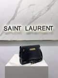 Saint Laurent Original kate Small with tassel in Embossed crocodle shiny leather MTX211004