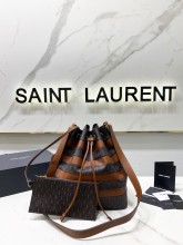 Saint Laurent Original Monogram All Over Bucket Bag In Suede bag MTX21102005