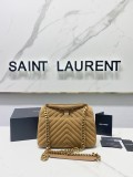 Saint Laurent Original Monogram All Over Small Satchel In Suede bag MTX21110106