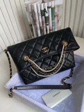 Chanel 2 colors Original Leather Long Chain Shoulder Handbag DJ21120905