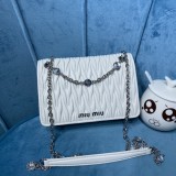 Miu Miuu original NAPPA CRISTAL 19CM shoulder bag JPH22030102