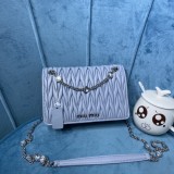 Miu Miuu original NAPPA CRISTAL 19CM shoulder bag JPH22030102