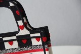 Dior mini book tote in embroidered canvas DMZ22040903