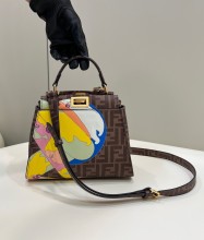 Fendi original togo leather Medium PEEKABOO OL22042702