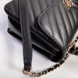 Channnel 4 colors Original Leather Long Chain Shoulder Handbag SL22061305