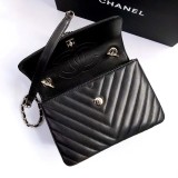 Channnel 4 colors Original Leather Long Chain Shoulder Handbag SL22061305