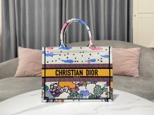 Dior Book Tote bag in embroidered leatho canvas EY22062205