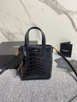 Saint Laurent Original kate Small with tassel in Embossed crocodle shiny leather 712367 MTX22102526