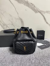 Saint Laurent Original Monogram All Over Bucket Bag In Suede bag MTX22102518