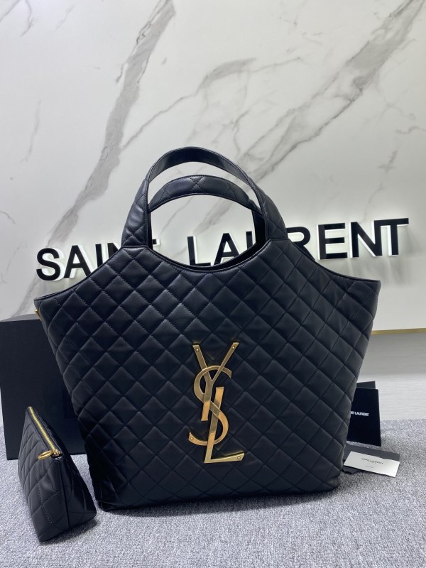 Saint Laurent Original Uptown Small Tote In Shiny Smooth Leather bag MTX22102517