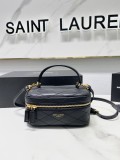 Saint Laurent Original Monogram All Over Small Satchel In Suede bag MTX22102520