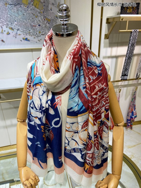 Hermes scarf cashmere 110*200cm AN22110207