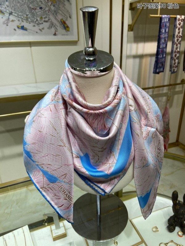 Chanel Scarf 90-90CM Silk AN23032102