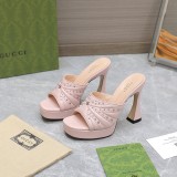 Gucci women high heel 11cm shoes HG23070714