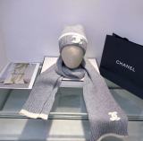 C*hanel Hat and Scarf huamei 230835