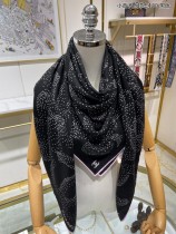 C*HANEL scarf cashmere 140*140CM AN23120557