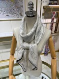 C*HANEL scarf cashmere 140*140CM AN23120557