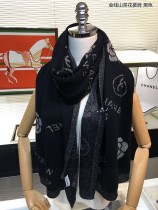 C*hanel Scarf cashmere 62-195CM AN23120535