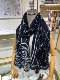 C*HANEL scarf cashmere 140*140CM AN23120728