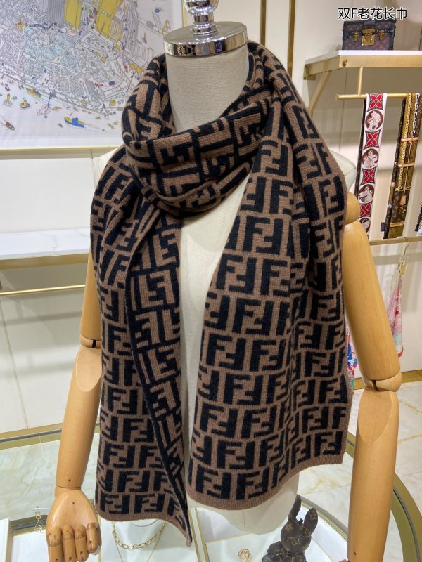 F*endi scarf cashmere 30*195cm AN23120710