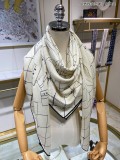 C*HANEL scarf cashmere 140*140CM AN23120720