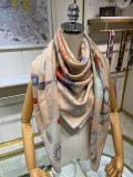 H*ermes scarf cashmere 140*140CM AN23120721