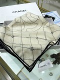 C*HANEL scarf cashmere 140*140CM AN23120720