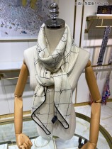 C*HANEL scarf cashmere 140*140CM AN23120720