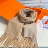 H*ermes Scarf cashmere 32-180CM AN23120715