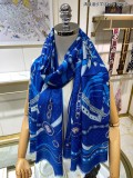 H*ermes scarf cashmere 110*200CM AN23120723