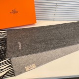 H*ermes Scarf cashmere 32-180CM AN23120715